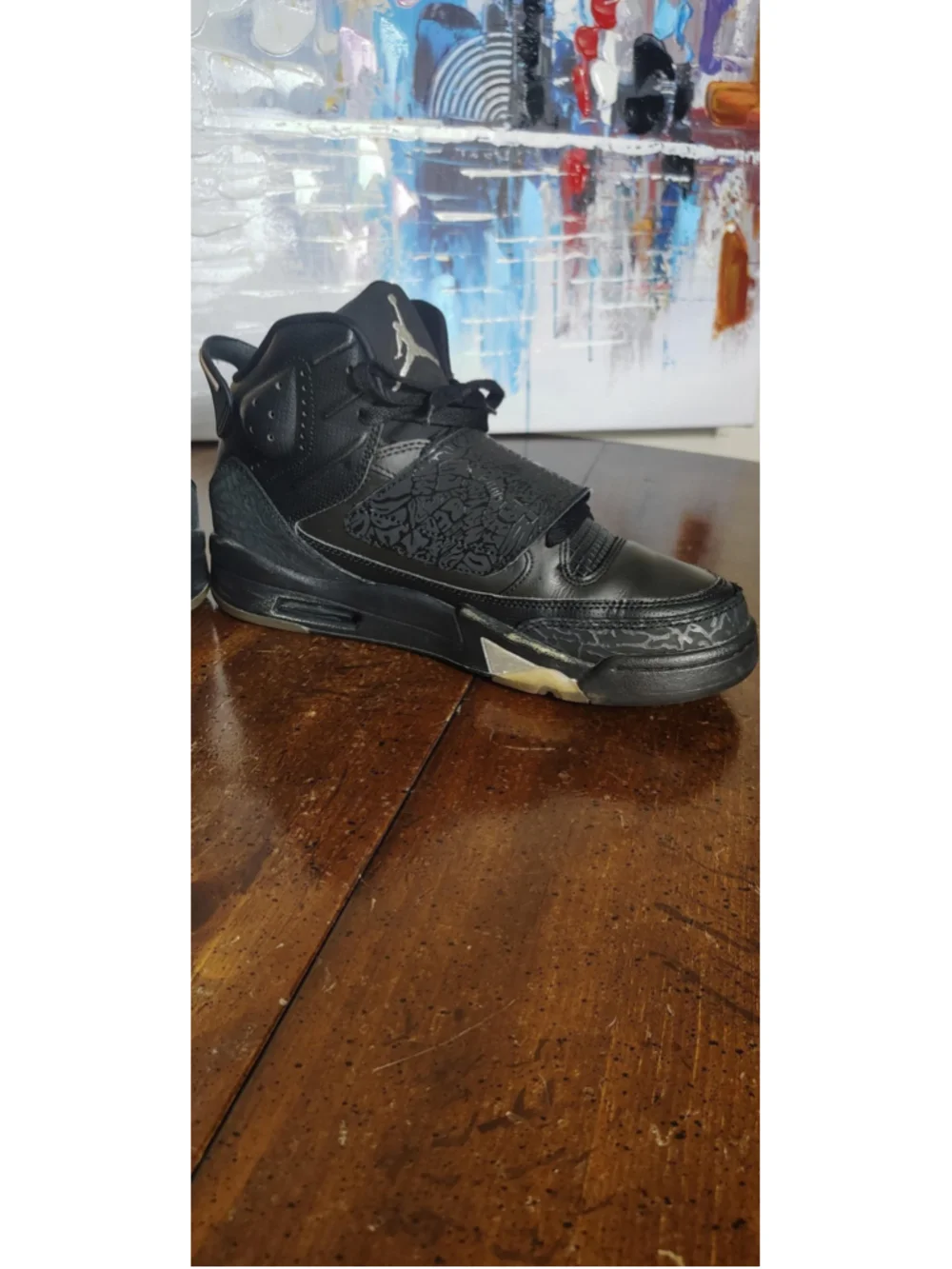 Jordan Son Of Mars Shoes Mens Size 8.5 Black Mid Top Sneakers 512245-010